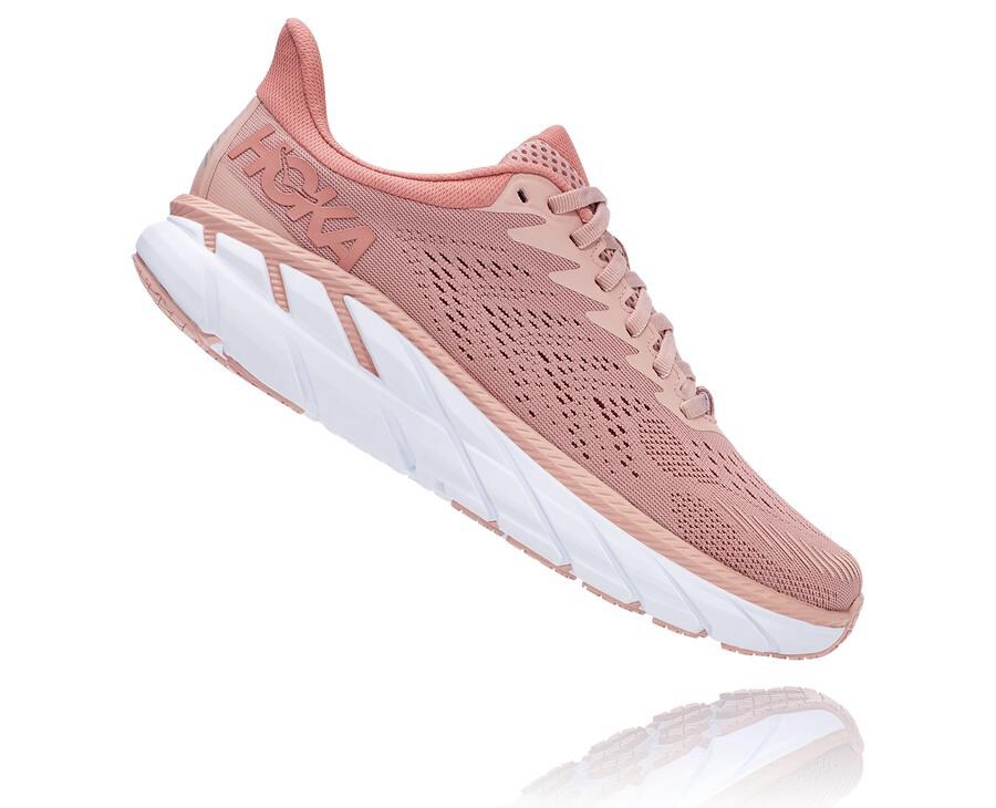 Hoka One One Clifton 7 Löparskor Dam - Rosa - BTLEZ-7351